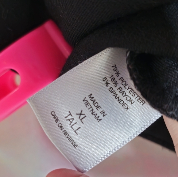 7th Avenue Design Studio New York & Co. Black Straight Leg Dress Pants Tall XL - Picture 7 of 8